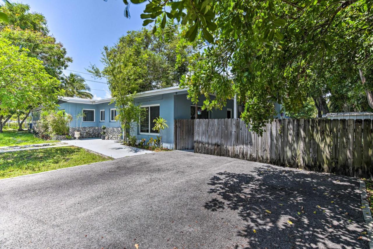 Shady And Eclectic Fort Lauderdale Dwelling With Yard! Bagian luar foto